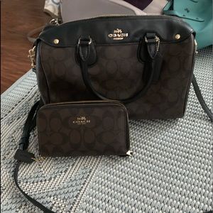 Coach bag and wallet